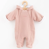 Combinaison d’hiver pour bébé avec capuche New Baby Frosty rose