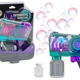 Pistolet à bulles violet avec lumières