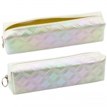 Trousse scolaire nacrée avec motif gaufré