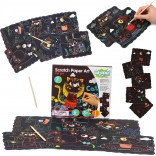 Woopie Art&Fun set créatif d’images à gratter pour enfants, 7 pièces