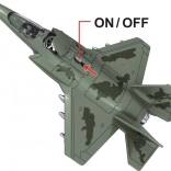 Modèle de jet 1:16 avec effets lumineux et sonores