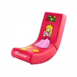 fauteuil de sol gaming pour enfants X Rocker Super Mario Peach