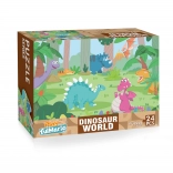 puzzle pour enfants dinosaures 24 pièces 50 × 34 cm