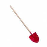 Teddies bêche de jardin rouge avec manche 80 cm – pointue
