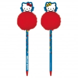 Stylo Hello Kitty avec pompon