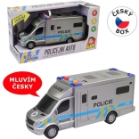 Voiture de police 19,5 cm avec lumière et son, à piles