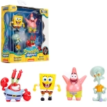 SpongeBob set de 4 figurines métalliques de collection 5–7 cm