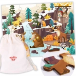 Puzzle Tooky Toy Alpes - Animaux et paysage