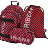 Set scolaire BAAGL Skate TERIBEAR – sac à dos, trousse et sac