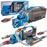 Woopie camion de police 2-en-1 – transporteur et piste de course