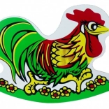 Bascule en bois coq pour enfants