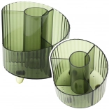 Organisateur pour fournitures d'écriture transparent vert