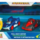Set de petites voitures Sonic et Shadow à mécanisme à friction