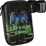 Trousse scolaire pliable avec motif 3D de manette de jeu