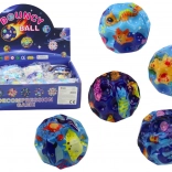 Balle lumineuse avec motifs d'animaux marins 7 cm