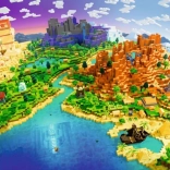 puzzle 1500 pièces Ravensburger Minecraft World