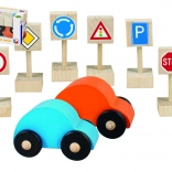 Detoa voitures et panneaux de signalisation – ensemble en bois pour enfants