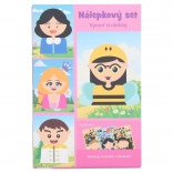 Set créatif d’autocollants – visage 21 × 14 cm