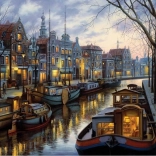 Puzzle ART PUZZLE Lumières du canal 1500 pièces