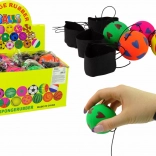 Balle en PU sur élastique 6 cm avec petits cœurs