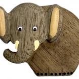 Magnet en bois éléphant de profil 2Kids Toys