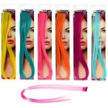 Mèche de cheveux colorée 50 cm – 6 couleurs