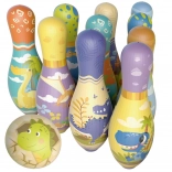 Quilles de bowling souples avec dinosaures WOOPIE – set de 12 pièces