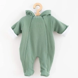 Combinaison d’hiver pour bébé allaité avec capuche NEW BABY Frosty menthe 68 (4–6 mois)