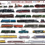 Puzzle EUROGRAPHICS Histoire des trains XL 500 pièces