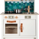 cuisine pour enfants en bois small foot tasty blanche avec lumière et son