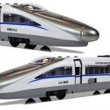 Petit train Pendolino avec tirette blanc avec sons et lumières