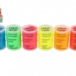 Slime néon 80 g – pâte ludique en gobelets colorés