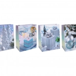 Sachet cadeau M 26 × 32 × 10 cm – motif de Noël