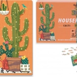 Puzzle Duel Plantes d’intérieur : cactus vs. tropicales 2×70 pièces