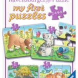 Mes premiers puzzles animaux domestiques 4-en-1 RAVENSBURGER