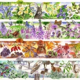 Puzzle TREFL Premium Plus Tea Time : quatre saisons 1000 pièces