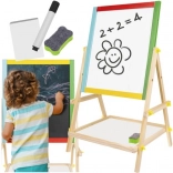 Tableau magnétique rotatif double face en bois pour enfants KRUZZEL