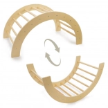 Arche d'escalade 2 en 1 naturel pour enfants