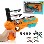 WOOPIE pistolet lance-avions + 4 avions en mousse et 4 cibles