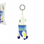 Porte-clés en peluche Fusée