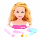 Tête à coiffer avec accessoires 22 cm