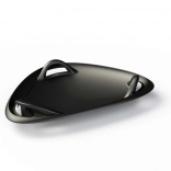 Assiette de luge anthracite 70 cm