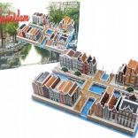 Puzzle 3D Quartier des Canaux d'Amsterdam 107 pièces