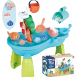 Table d'eau pour enfants 2en1 avec bac à sable et cascade WOOPIE