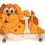 Crochet en bois Chien pour enfants