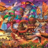 Puzzle Navire volant mystique 1500 pièces RAVENSBURGER