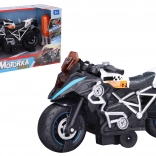 Moto à visser avec effets, blanche 20 cm – emballage tchèque