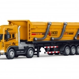 Tracteur routier métallique benne avec effets lumineux et sonores 42 cm