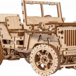 Modèle en bois de Jeep 4x4 - 570 pièces