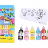 Peintures sur verre avec paillettes 5+1